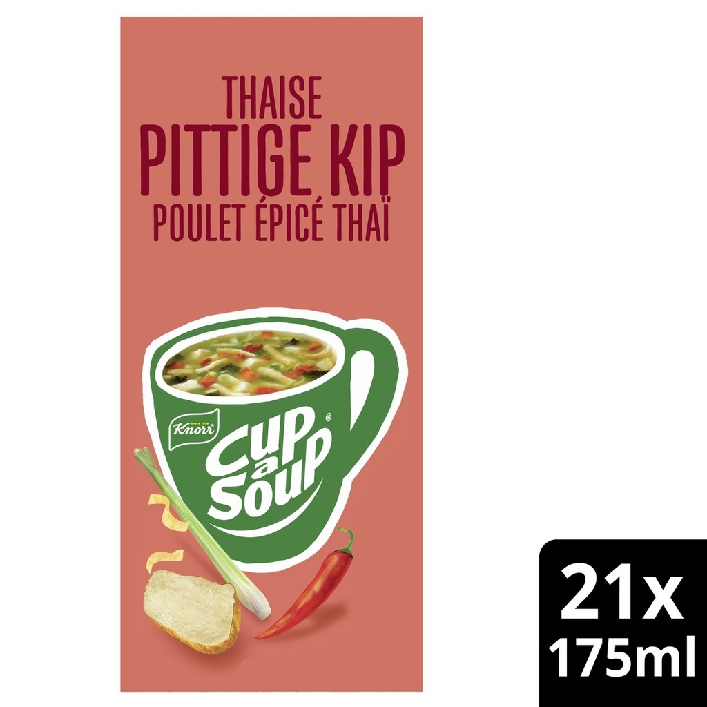 [64989661] Cup a Soup Knorr Thaise pittige kip 175ml