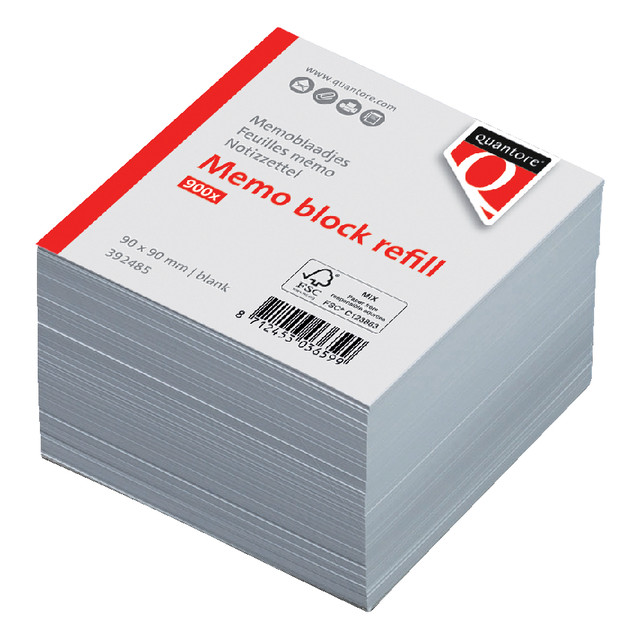 [392485] Memoblok Quantore losbladig 90x90x90mm 900v