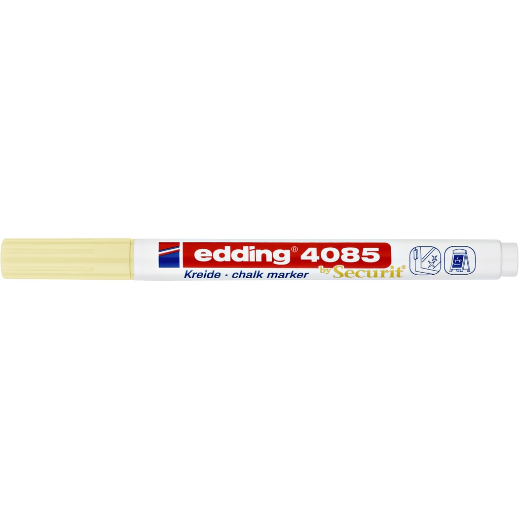 Krijtstift edding 4085 rond 1-2mm pastel geel
