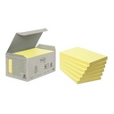 Memoblok Post-it 655-1B recycled 76x127mm geel
