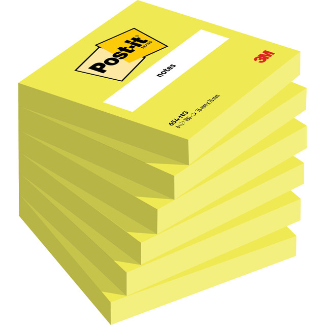 [FT510010182] Memoblok Post-it 654 76x76mm neon groen