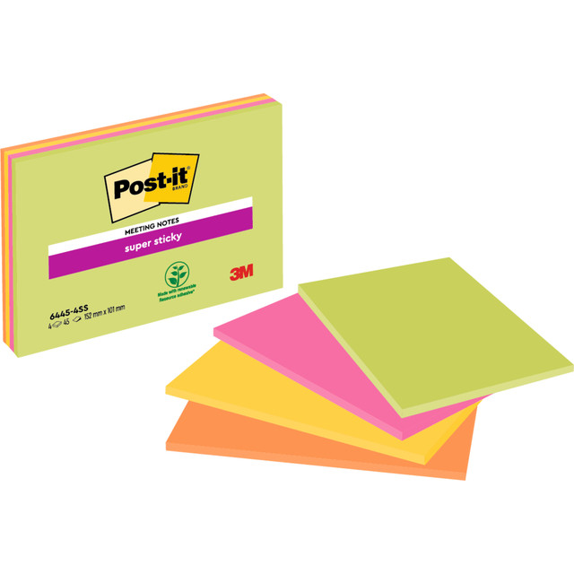 [70005253342] Memoblok Post-it 6445SS 152x101mm ass 4st