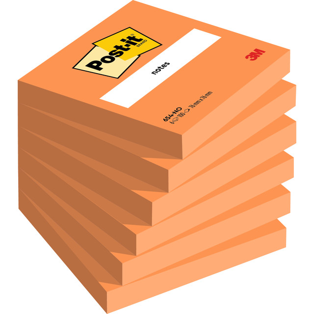 [FT510061946] Memoblok Post-it 654 76x76mm oranje