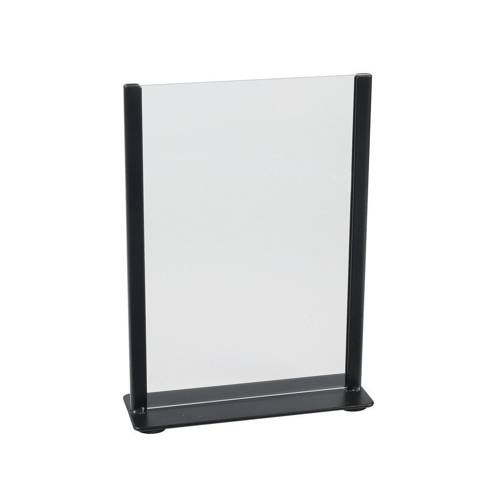 [351026] Kaarthouder Europel zwart metaal met acryl bord A5