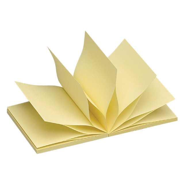 [392604] Memoblok Quantore Z-note 76x76mm geel