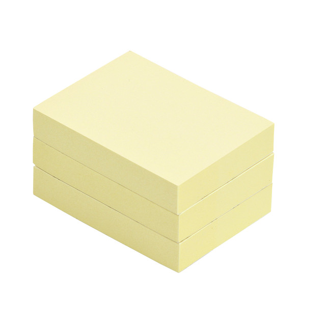[37756] Memoblok Quantore 38x51mm geel 3 stuks