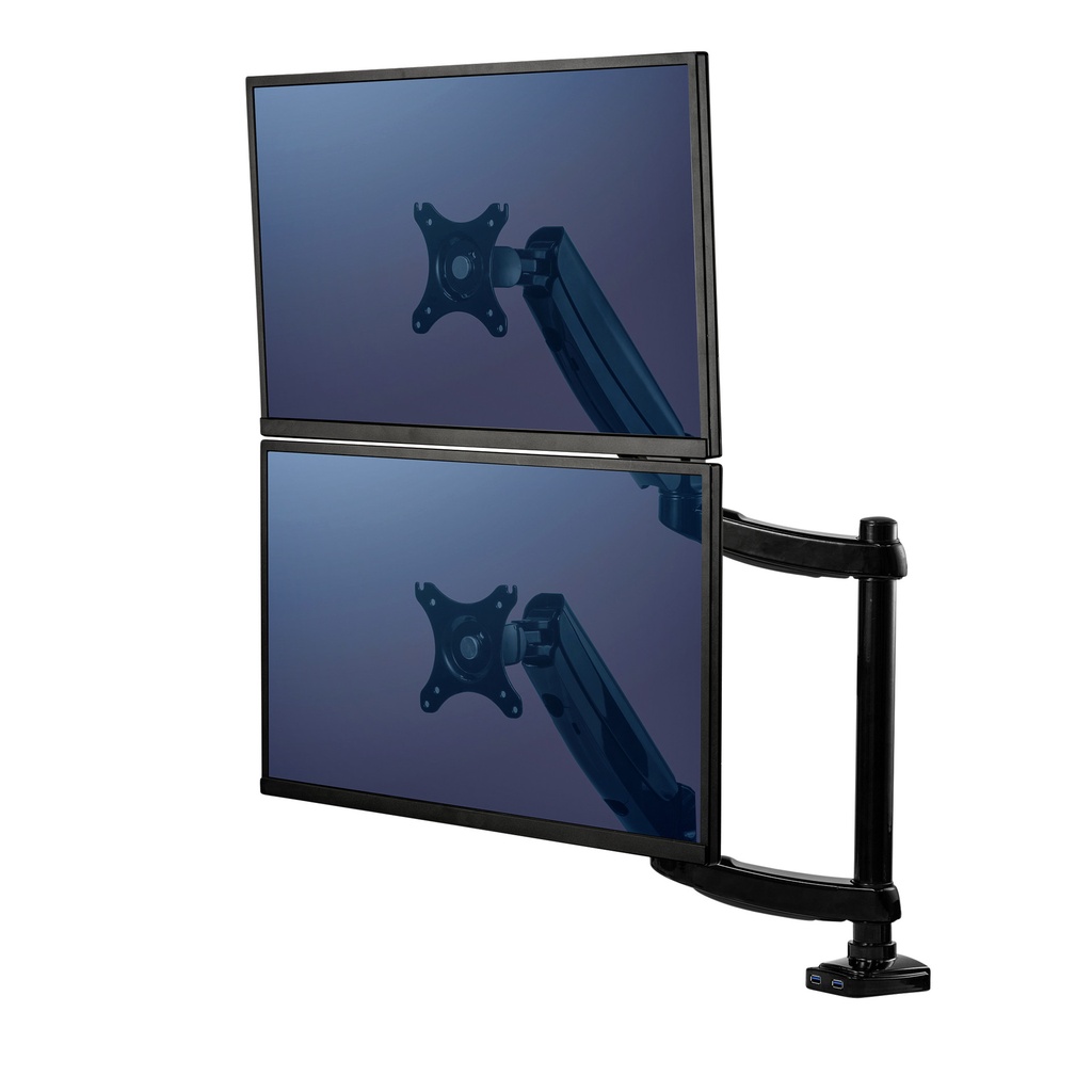 [8043401] Monitorarm Fellowes Platinum dubbel verticaal