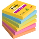 Memoblok Post-it 654 Super Sticky 76x76mm Carnival