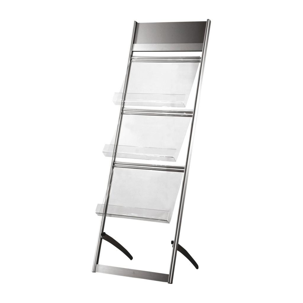 [350504] Folderstandaard OPUS 2 3x A3 alu profiel
