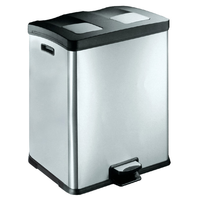 [8713631054046] Pedaalemmer EKO Rejoice 2x30 liter mat rvs