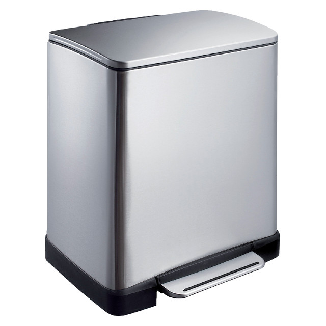 [8713631650217] Pedaalemmer EKO E-Cube 20 liter rvs