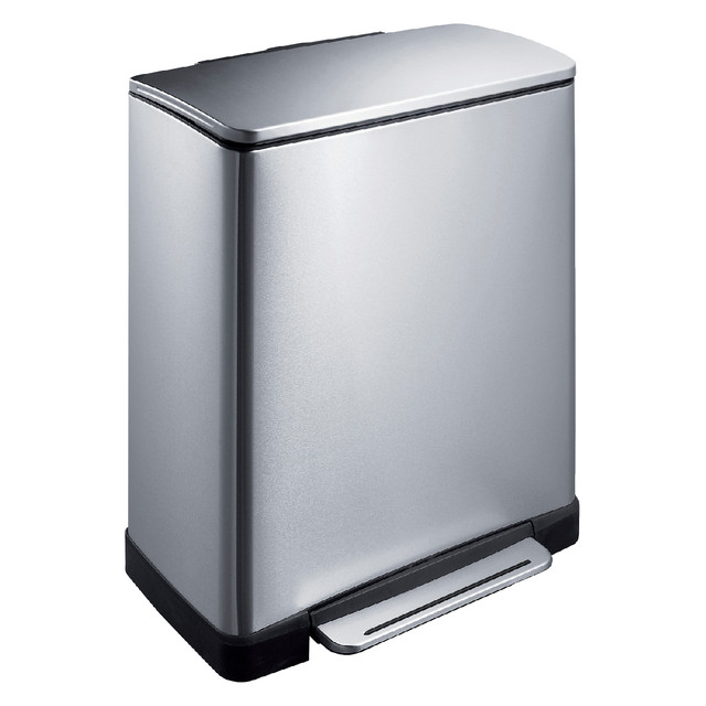 [8713631650248] Pedaalemmer EKO E-Cube 18+28 liter rvs