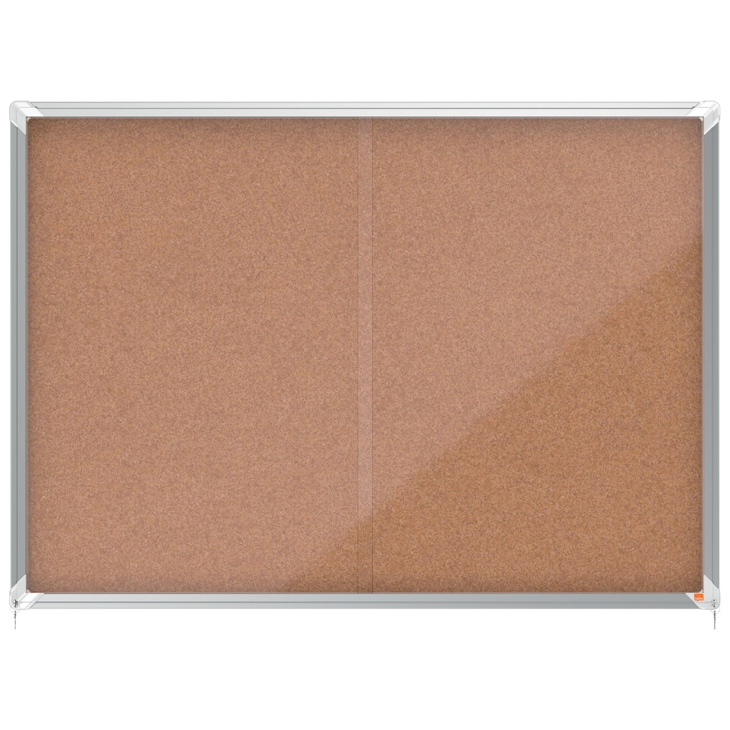 [1902575] Vitrinekast Nobo binnen Premium Plus kurk 18xA4