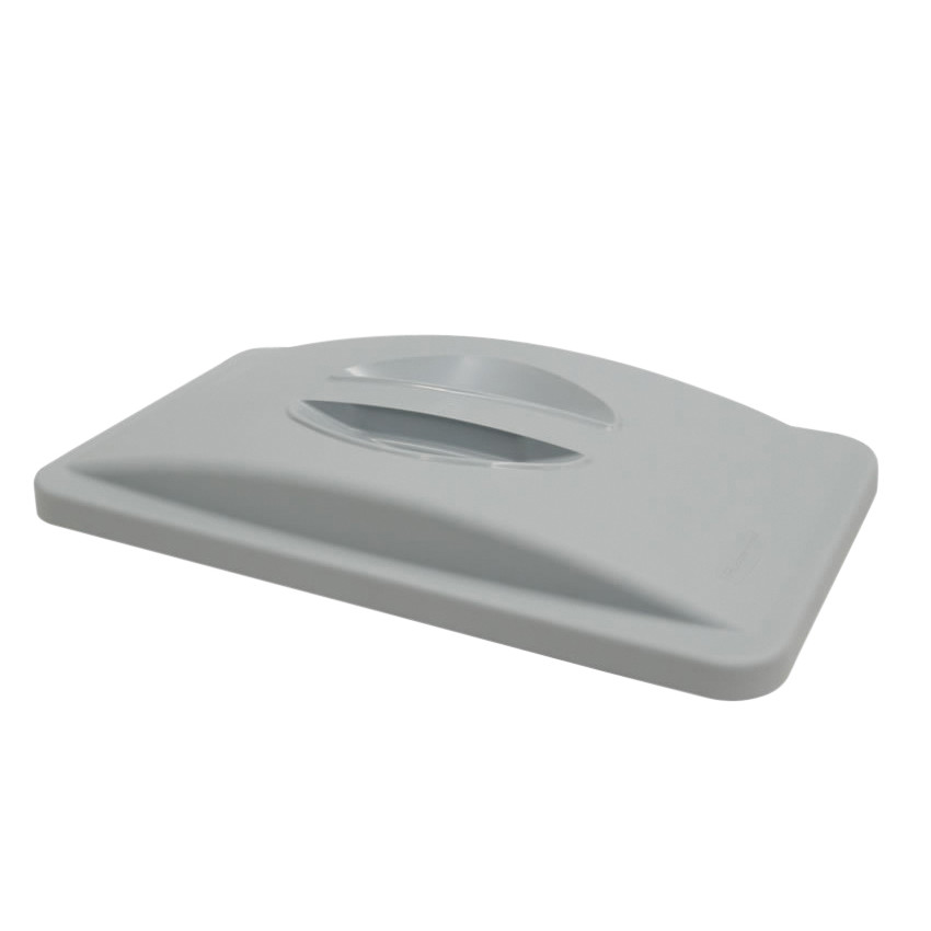 [FG268888LGRAY] Deksel Rubbermaid Slim Jim VT gesloten greep grs