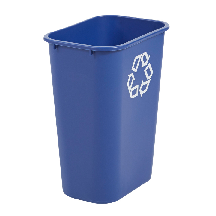 [FG295773BLUE] Papierbak Rubbermaid recycling groot 39L blauw