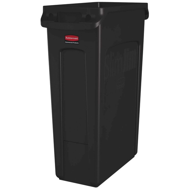 Afvalbak Rubbermaid Slim Jim VT 87L bruin