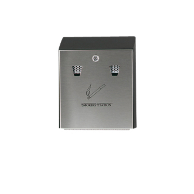 [FGR1012EBK] Asbak Rubbermaid Smokers Station zw