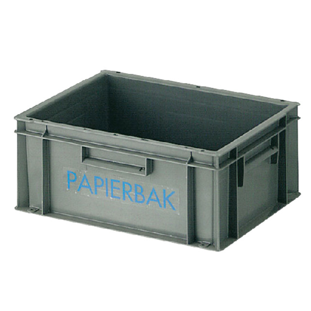 [8713631003723] Papierverzamelbak kunststof 40x30x17.5cm grijs