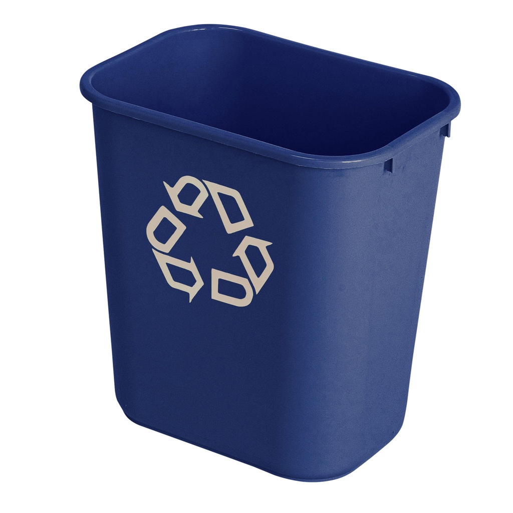 [FG295673BLUE] Papierbak Rubbermaid recycling medium 26L blauw