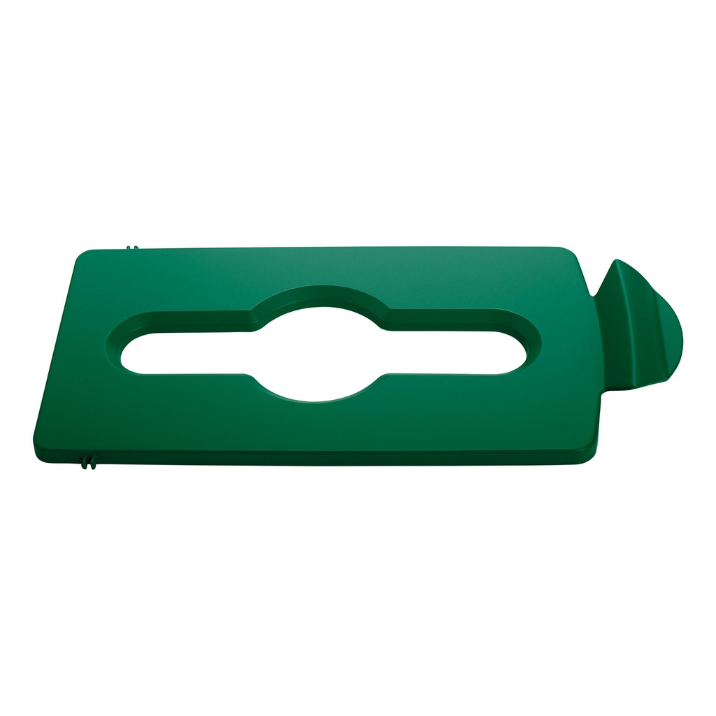[2007887] Deksel Rubbermaid Slim Jim RS gemengd groen