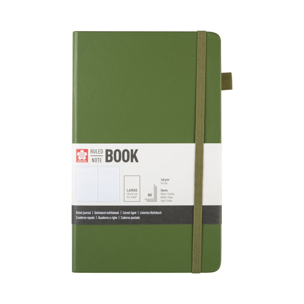 [94146903] Notitieboek Sakura large lijn dennennaald
