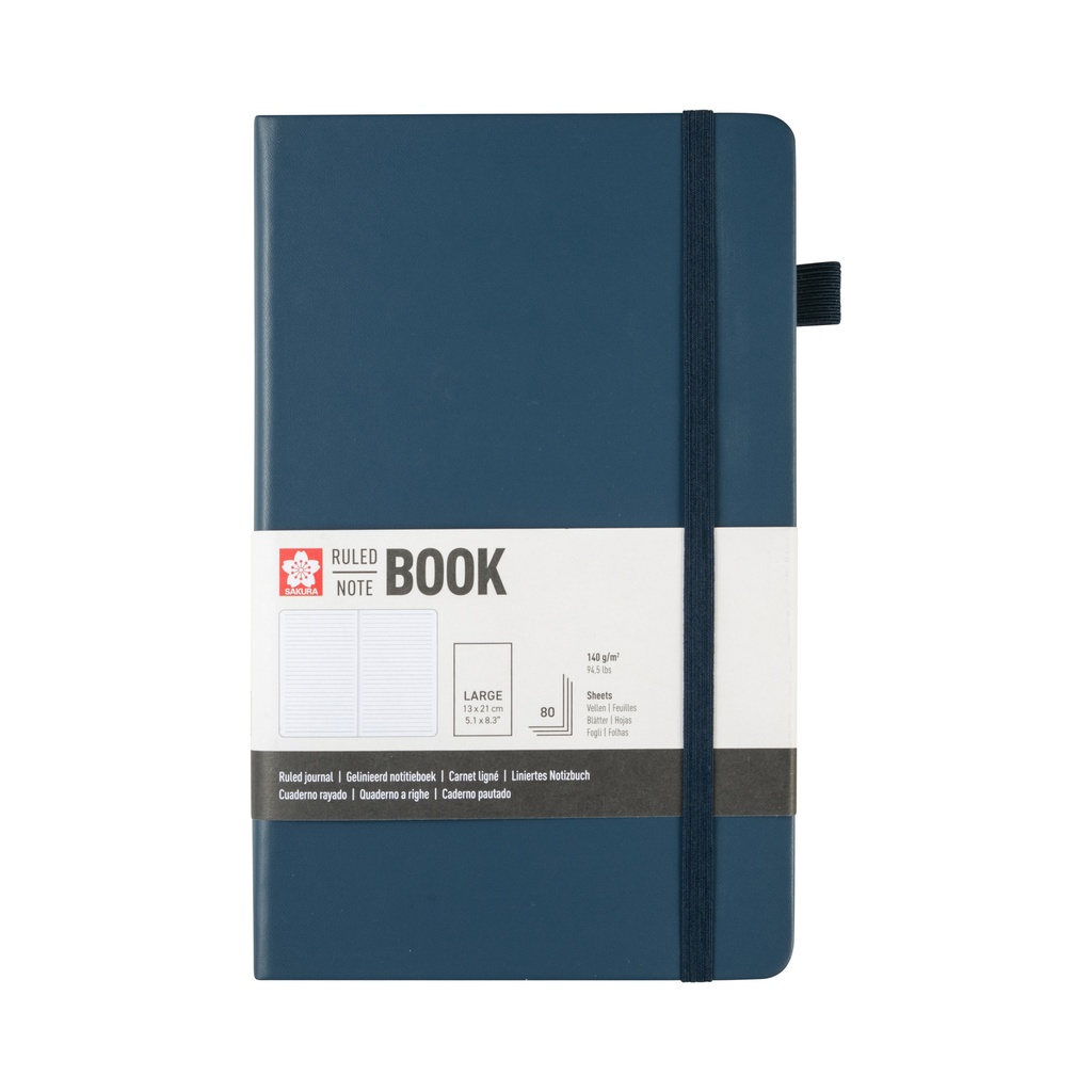 [94146803] Notitieboek Sakura large lijn donker indigo