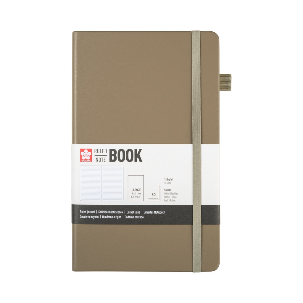 [94147003] Notitieboek Sakura large lijn sintel