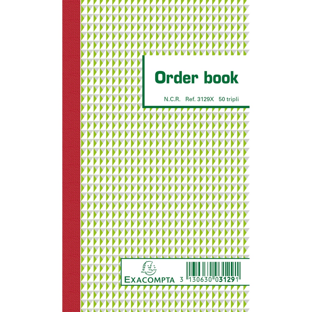 [3129X] Orderboek Exacompta 175x105mm 50x3vel