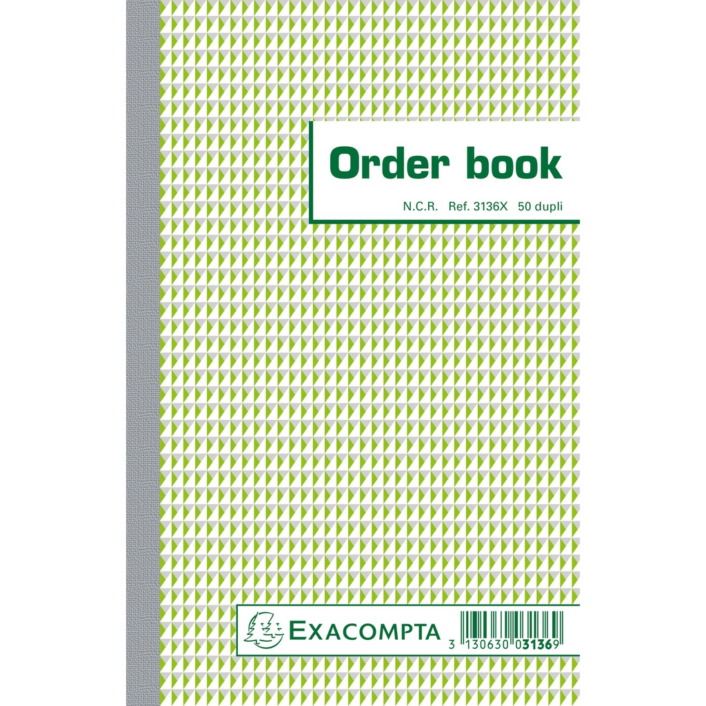 [3136X] Orderboek Exacompta 210x135mm 50x2vel
