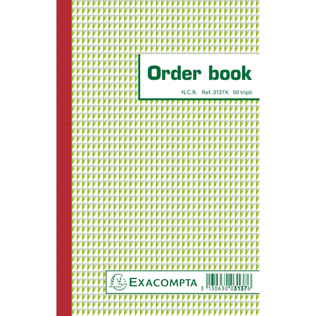 [3137X] Orderboek Exacompta 210x135mm 50x3vel
