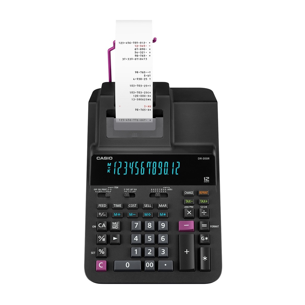 [DR-200R-BK-E-EC] Rekenmachine Casio DR-200R