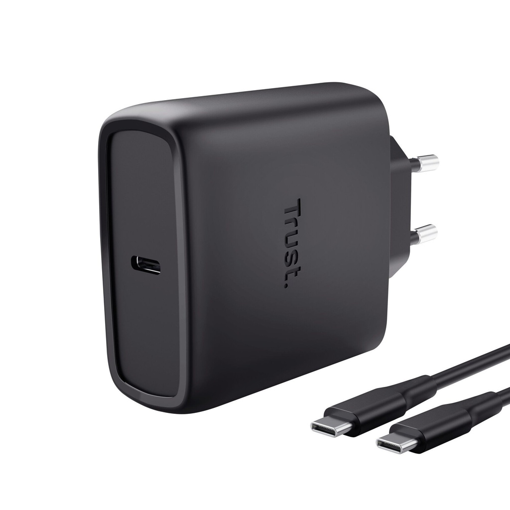 [25523] Oplader Trust Maxo 65W USB-C GaN zwart