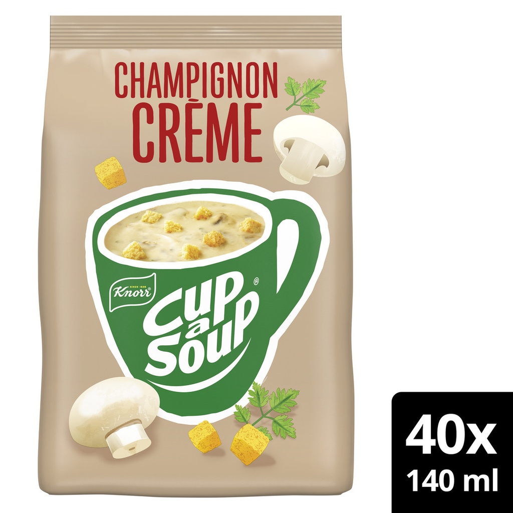 Cup a Soup Knorr machinezak champignon creme 140ml