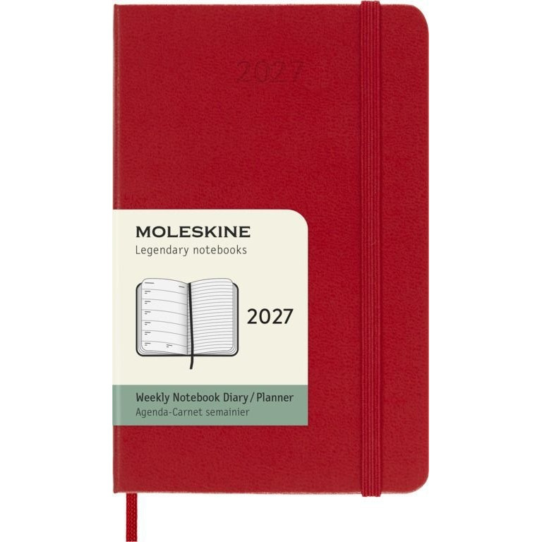 Agenda 2027 Msk Plan Week pocket hc scarlet red