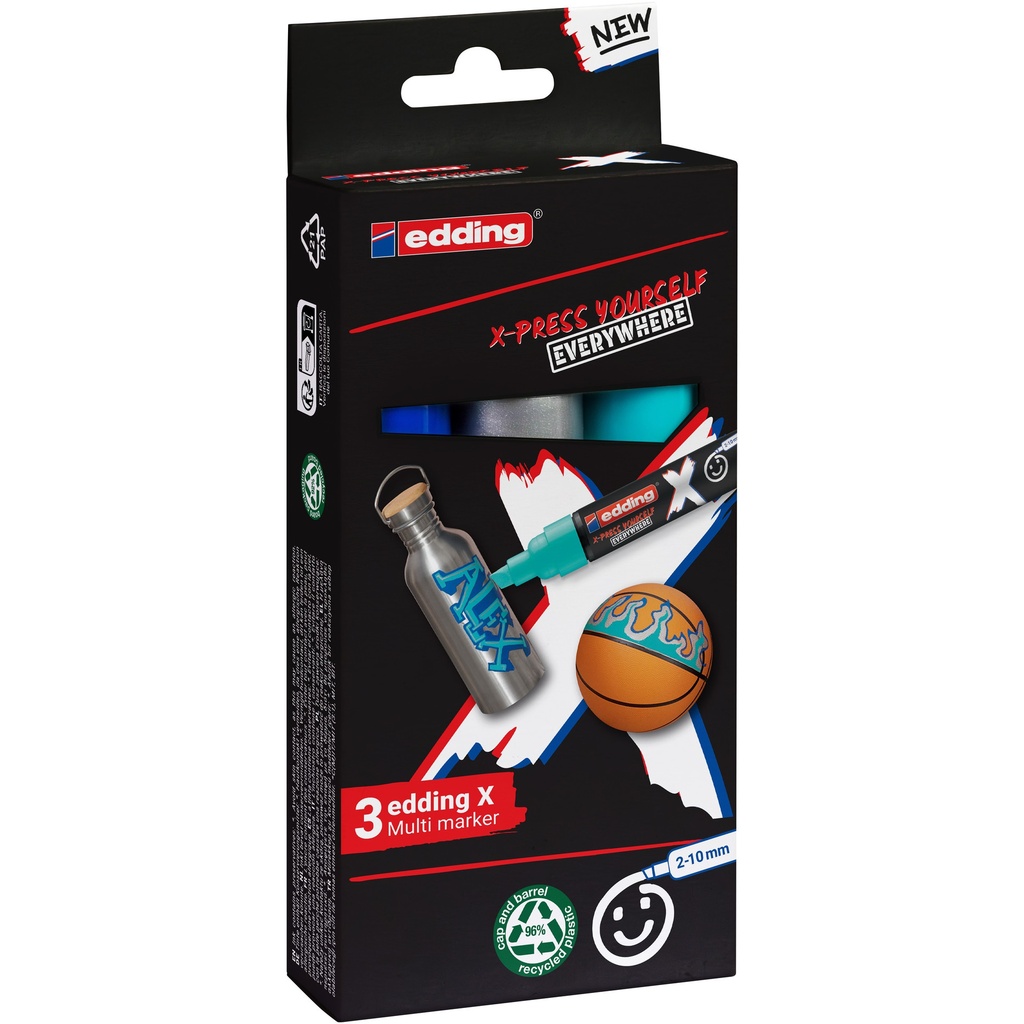 Edding 6900 X multi m. 3pcs set ocean col.