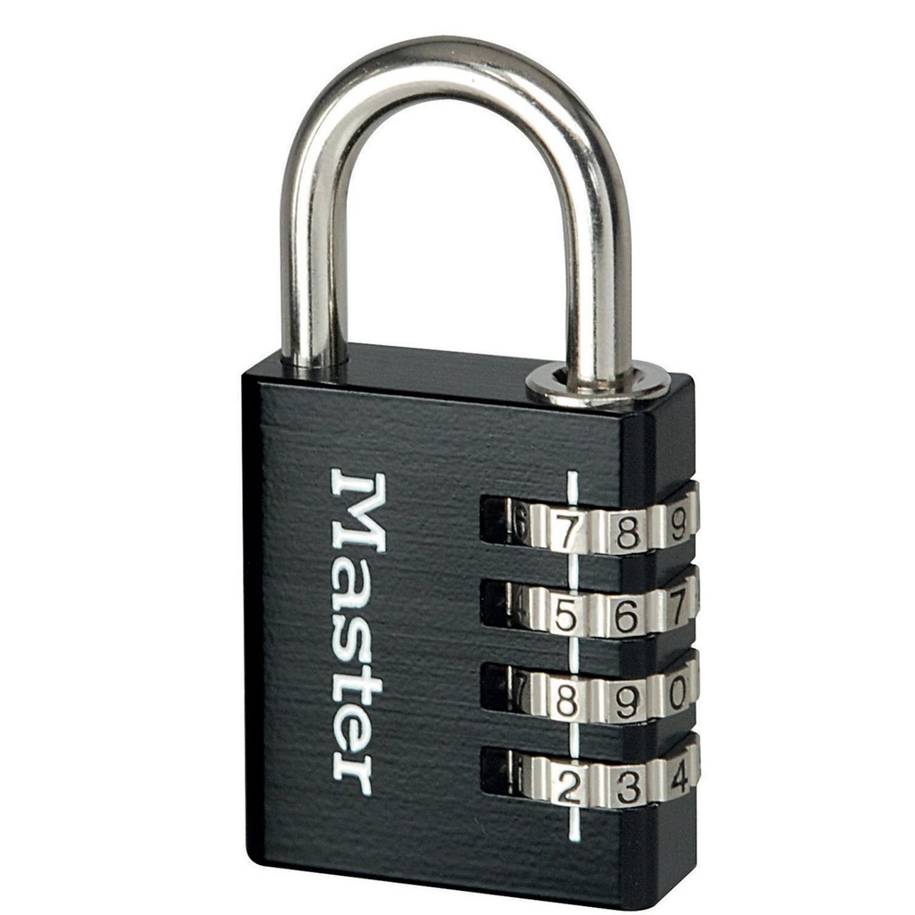 [7641EURDBLK] Hangslot MasterLock combi alu + sleutel 40mm