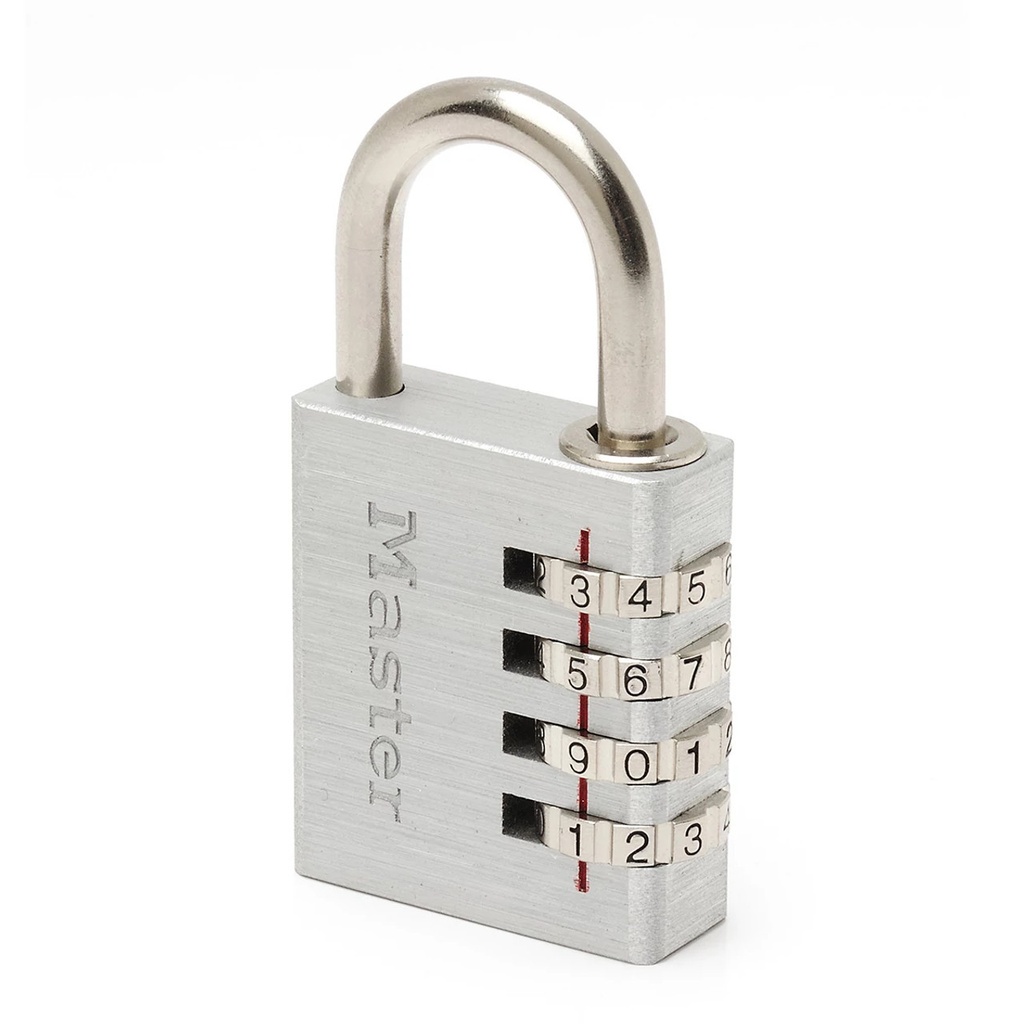 [7640EURD] Hangslot MasterLock combi aluminium 40mm