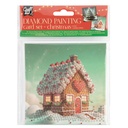 Diamondpainting Craft ID kaart Kerst 13x13cm 2 st