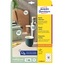 Etiket Avery L7104REV-25 60mm wit 300st