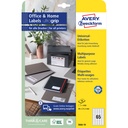 Etiket Avery 3666-10 38x21.2mm wit 650st