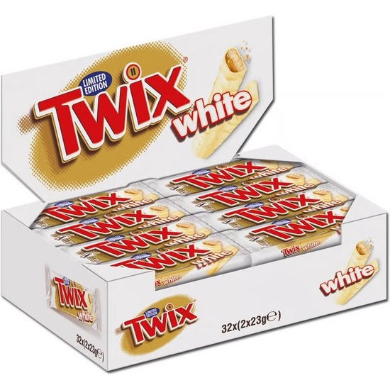 [34985] Chocolade Twix white reep doos 32 stuks