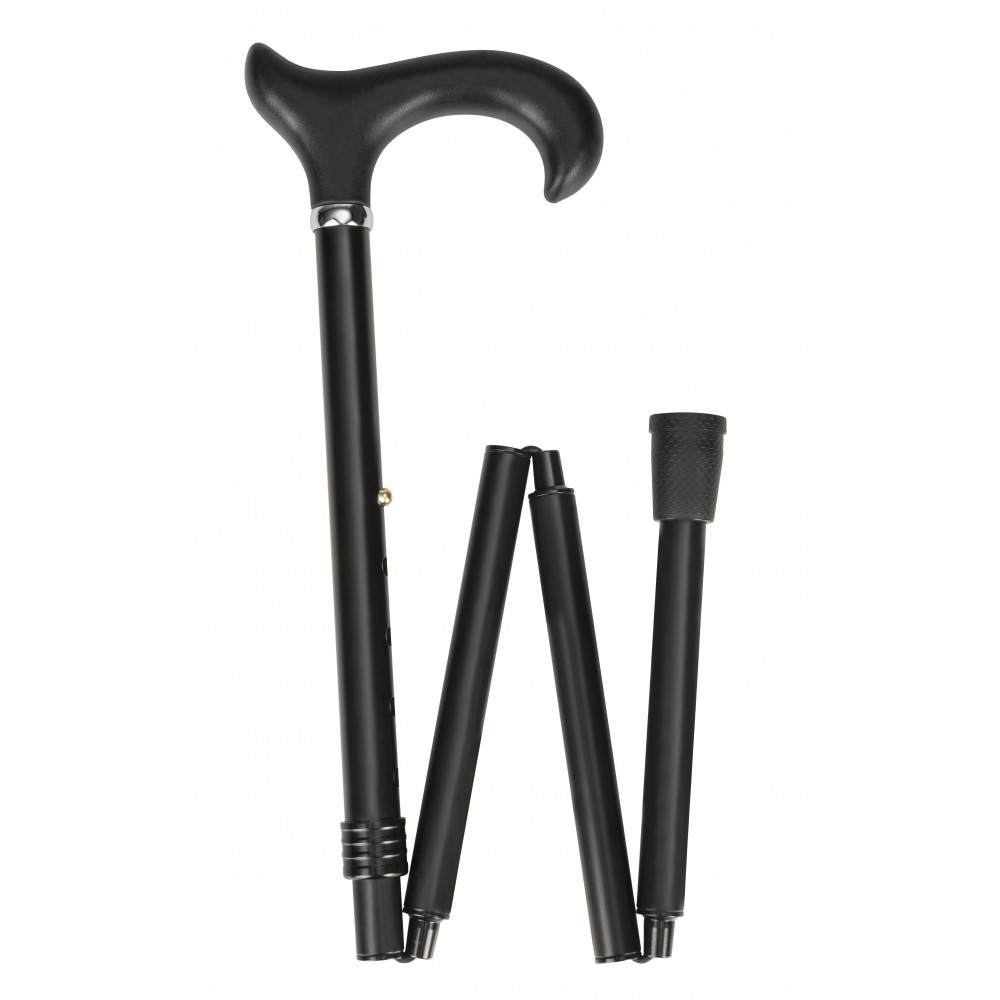 [OS17610-Z] Wandelstok Able2 opvouwbaar soft derby zwart