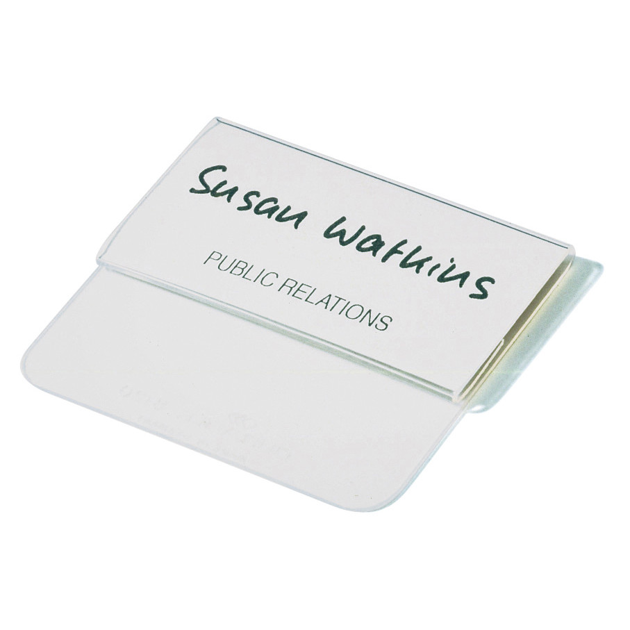[812019] Badge Durable met insteektong  40x75mm