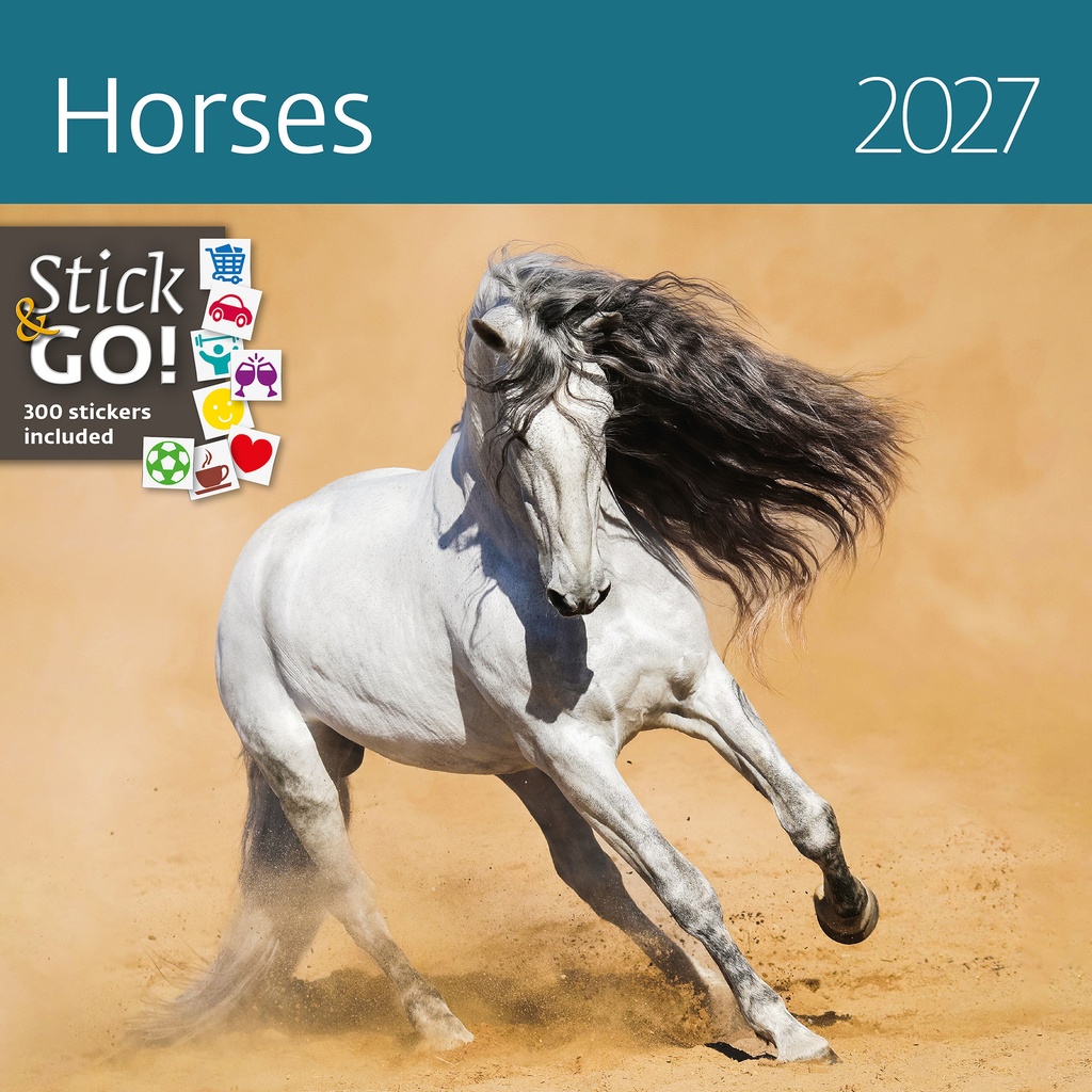 [LP03-27] Kalender 2027 30x30cm paarden