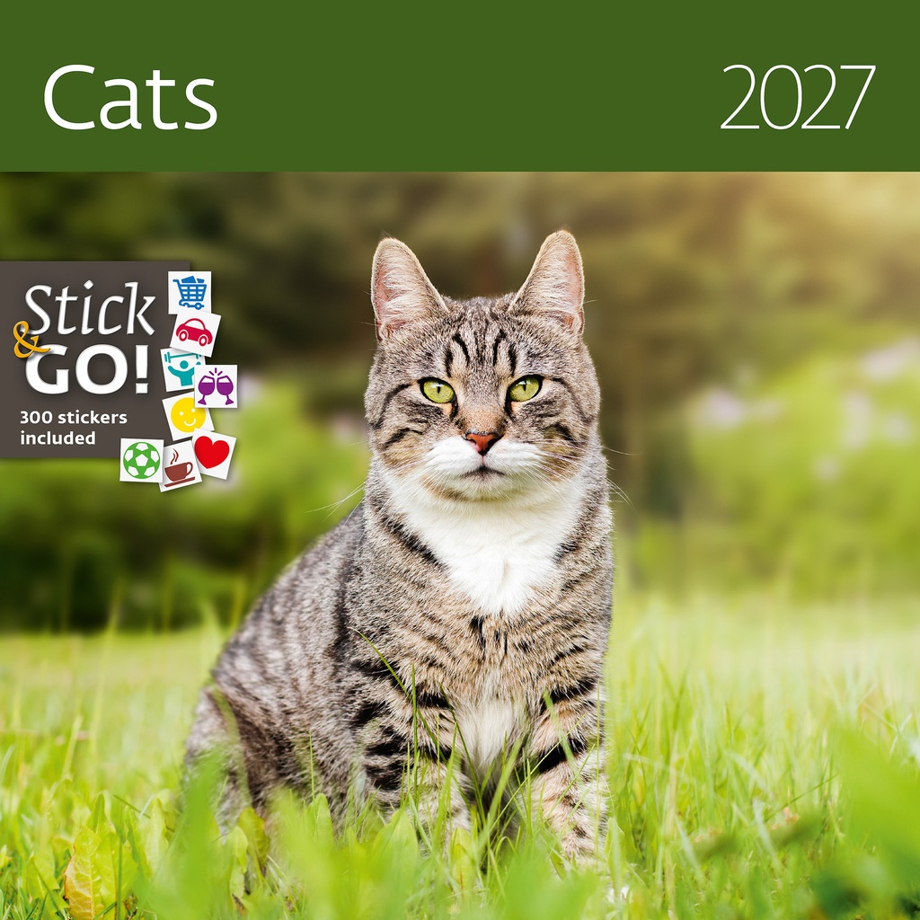 [LP01-27] Kalender 2027 30x30cm katten