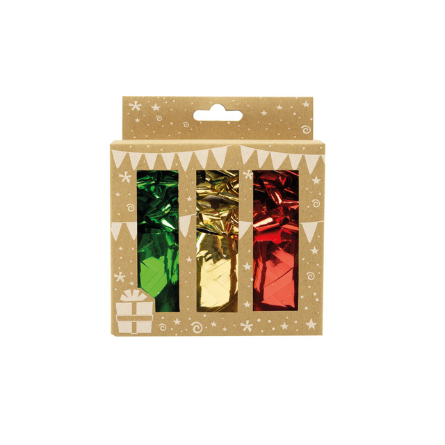 [RB-10979-LS] Cadeauversieringsset 12-delig 3 kleurig