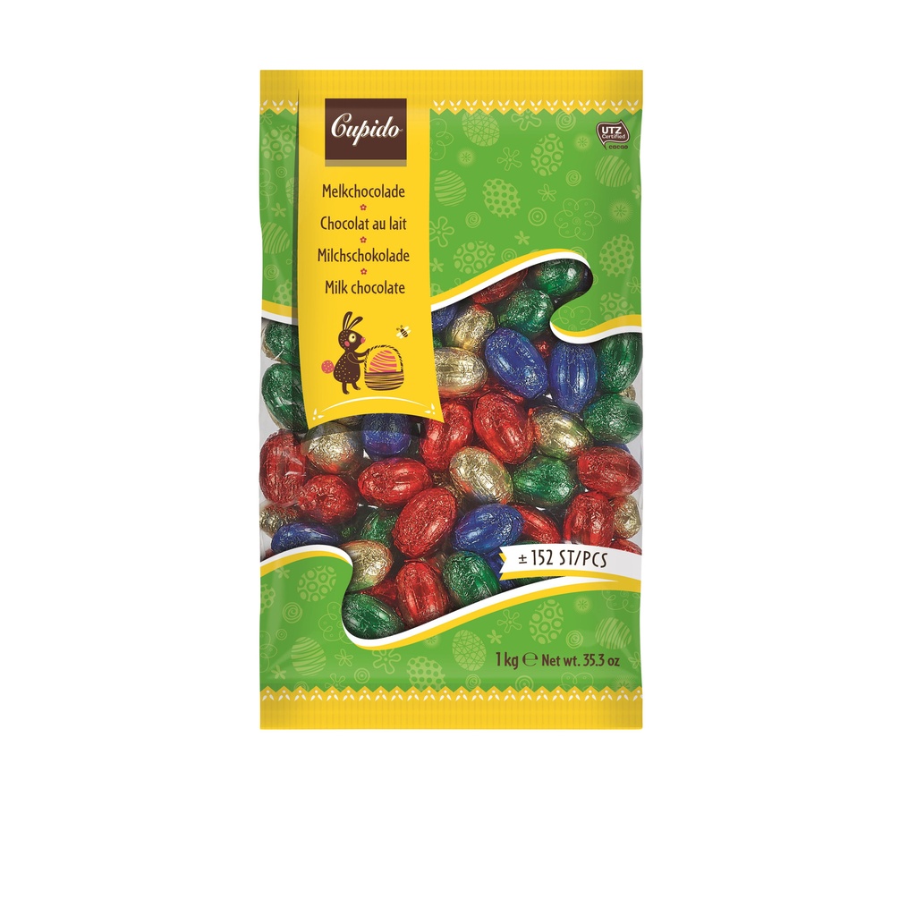 [65218] Chocolade Cupido paaseitjes melk zak 1kg
