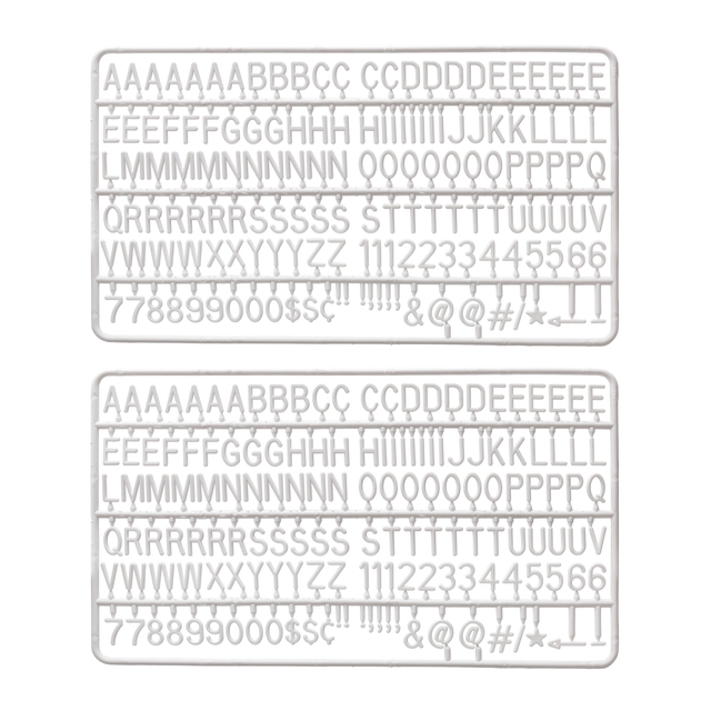 [LEB-LHEADQUA] Letter set IEZZY voor letterbord 2x150 wit
