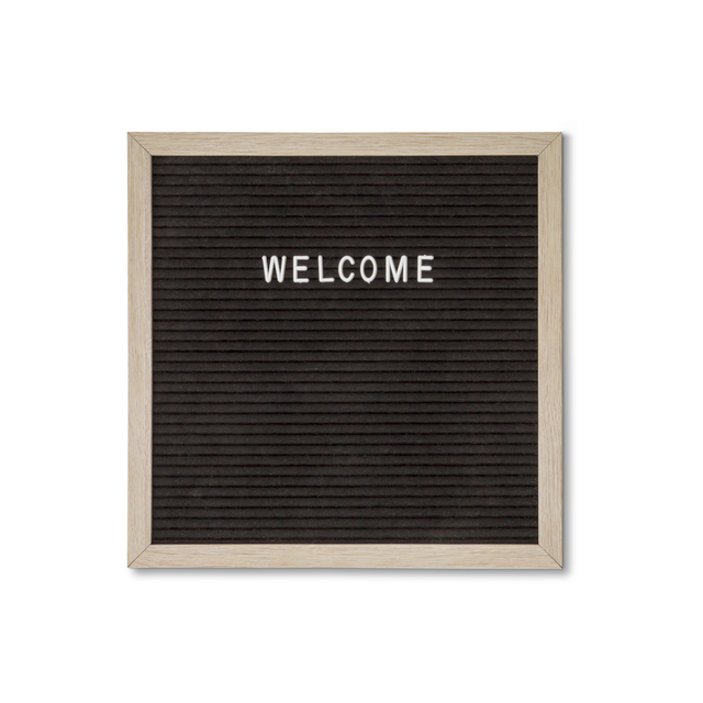 [LEB30x30QUA] Letterbord IEZZY 30x30cm naturel hout