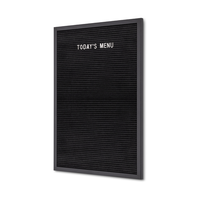 [LEBBL40x60QUA] Letterbord IEZZY 40x60cm zwart hout